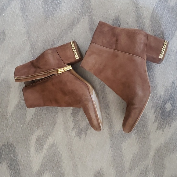 Michael Kors Brown suede booties size 5.5 - Picture 3 of 14